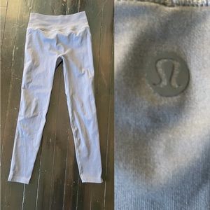 Lululemon Size 6 Gray High Rise Yoga Leggings
